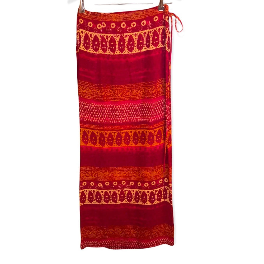 ❤️🌙⭐️ Heart Moon Star BOHO Wrap Maxi Skirt